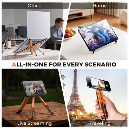 🎉Adjustable Desk Mount - Portable Aluminum Alloy Laptop & Phone Stand