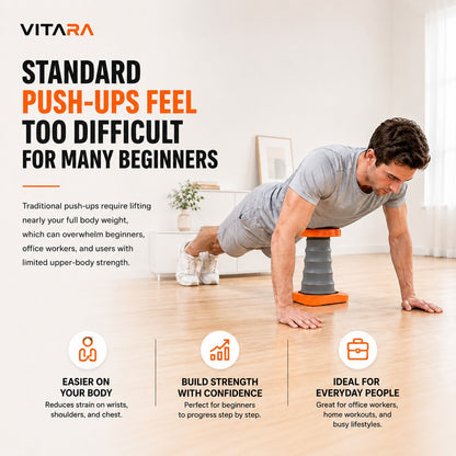 ❤️Spring-Assisted Push-Up Trainer – Easier Reps, Better Form