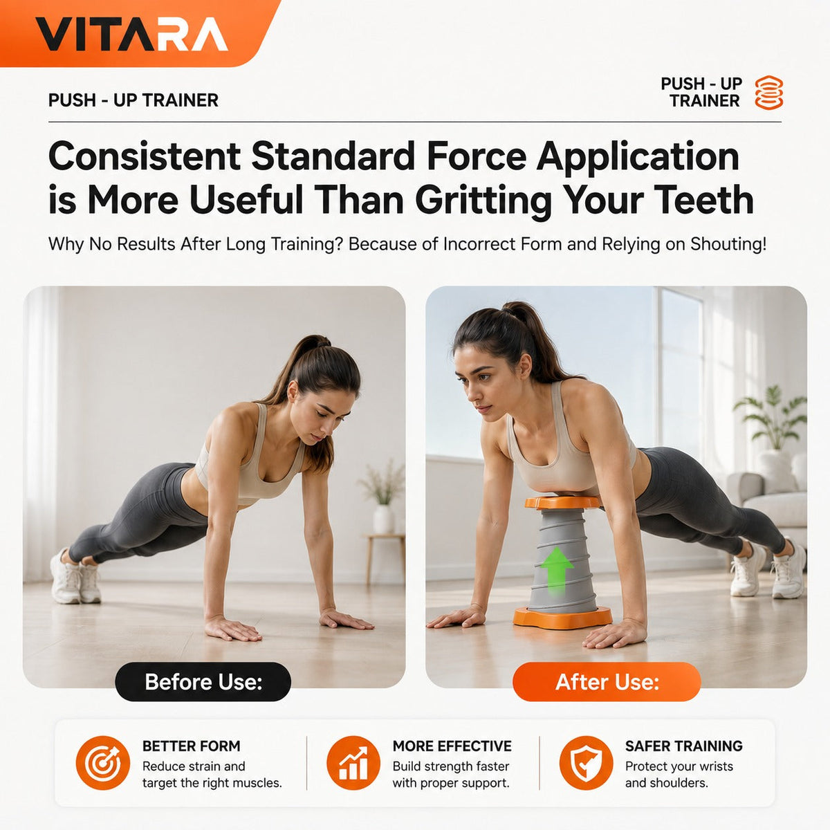 ❤️Spring-Assisted Push-Up Trainer – Easier Reps, Better Form