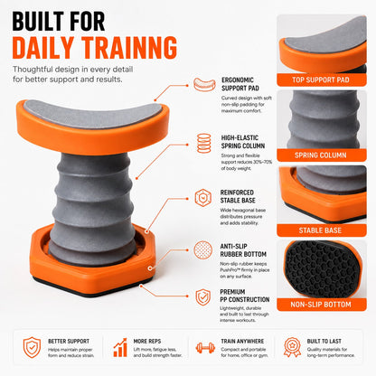 ❤️Spring-Assisted Push-Up Trainer – Easier Reps, Better Form
