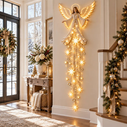 ❤️Angel Blessing Starfall Wall Light – Heavenly Christmas Wall Decor