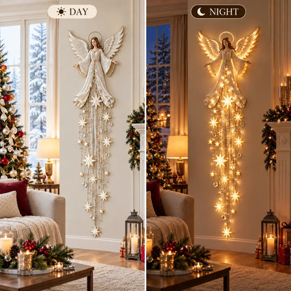 ❤️Angel Blessing Starfall Wall Light – Heavenly Christmas Wall Decor