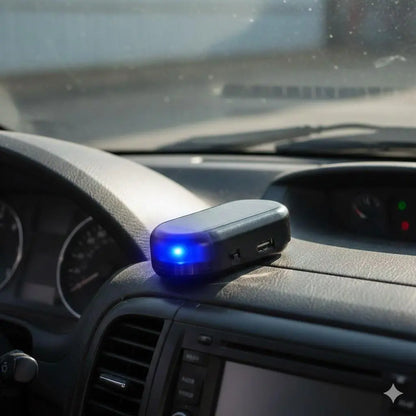 ❤️ Solar LED Car Security Warning Lights Red + Blue Set