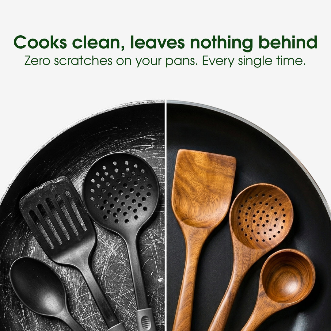 ❤️Acacia Wood Cooking Utensil Set