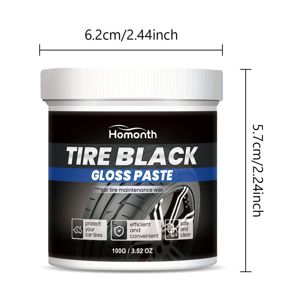 ❤️Tire Gloss Restorer – Deep Black Shine & UV Protection