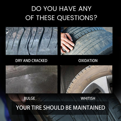 ❤️Tire Gloss Restorer – Deep Black Shine & UV Protection