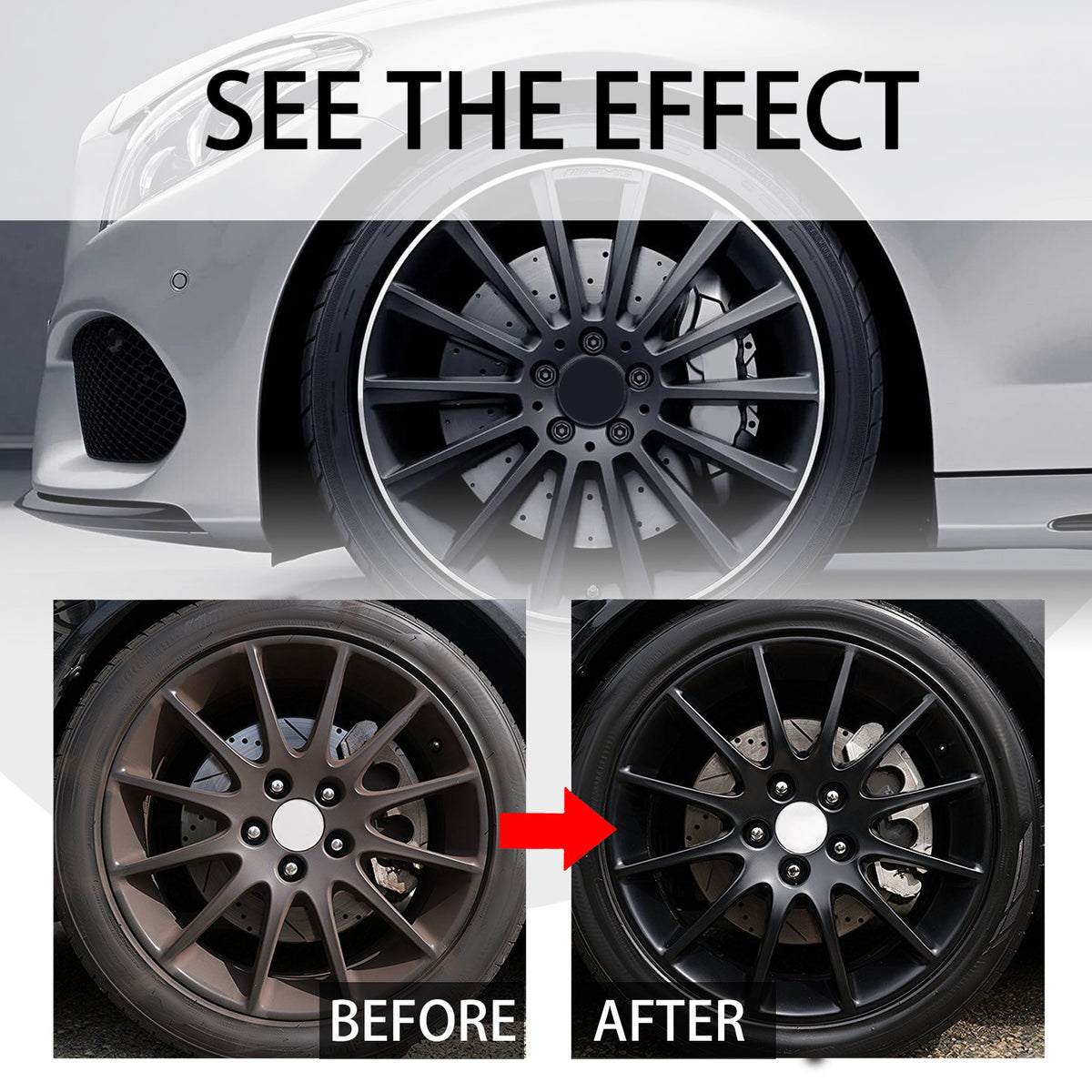 ❤️Tire Gloss Restorer – Deep Black Shine & UV Protection