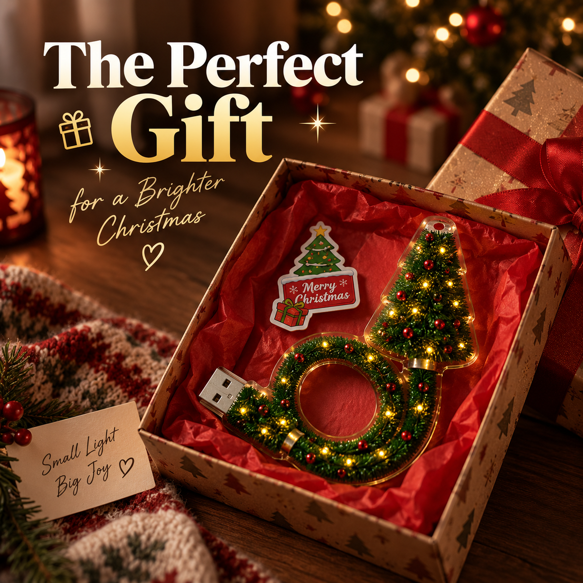 ❤️HD USB Christmas Tree Projector Light