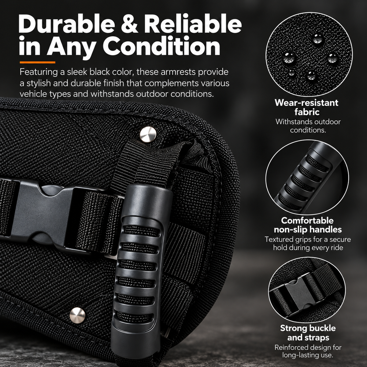 ❤️Motorcycle Passenger Grip Belt – Comfortable & Secure Hold