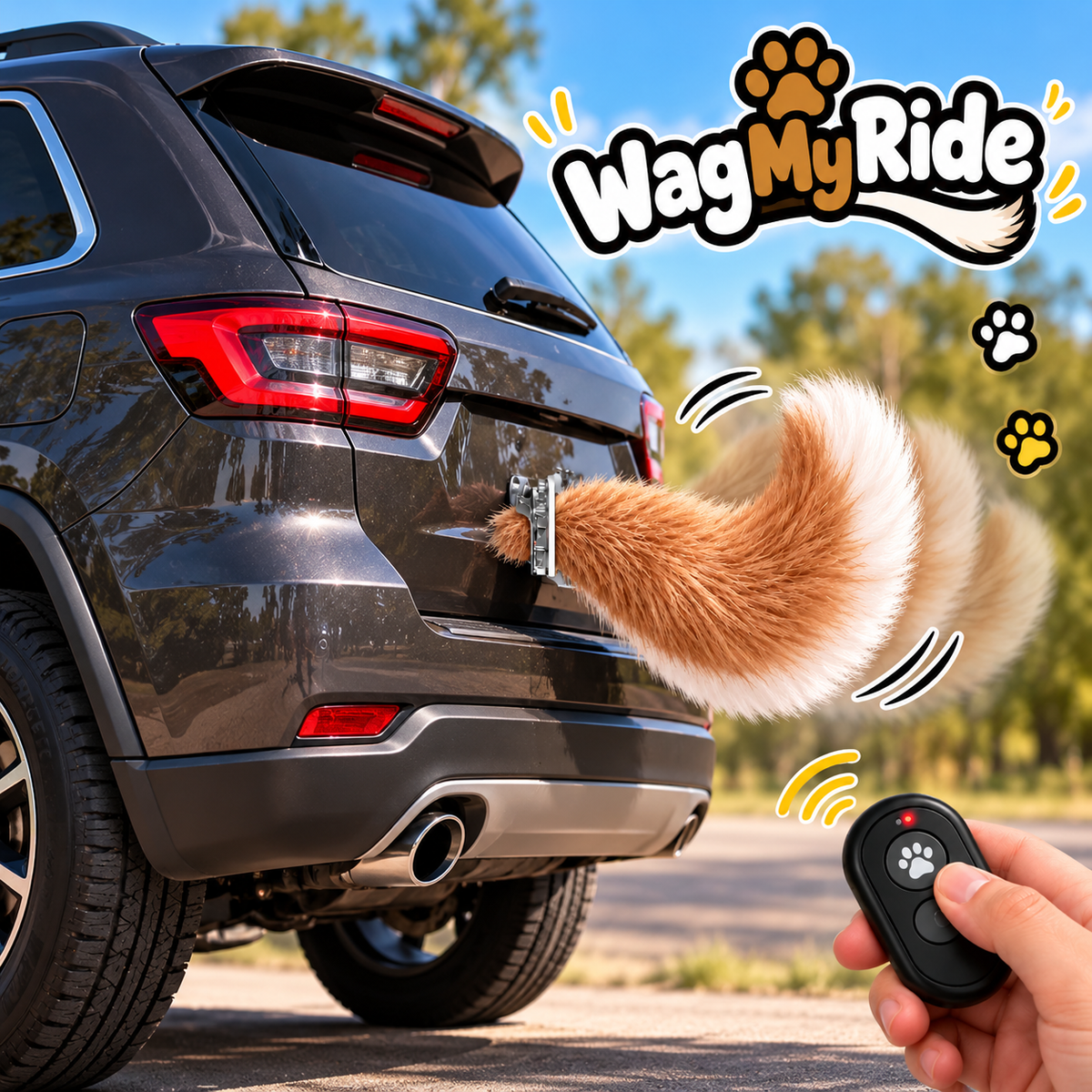 ❤️Remote Control Wagging Tail for Cars & Trucks