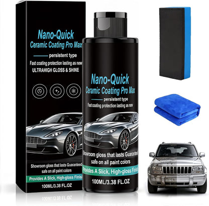 🎉Nano-Quick Ceramic Coating Pro Max, Quick Effect Coating Agent