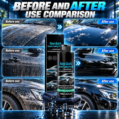 🎉Nano-Quick Ceramic Coating Pro Max, Quick Effect Coating Agent