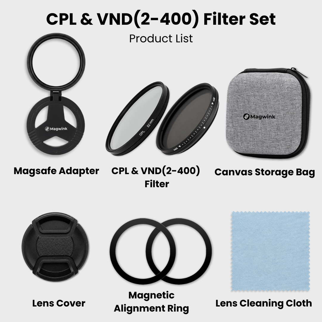 ❤️ MagSafe Camera Filter Kit – Pro Photo & Video Effects