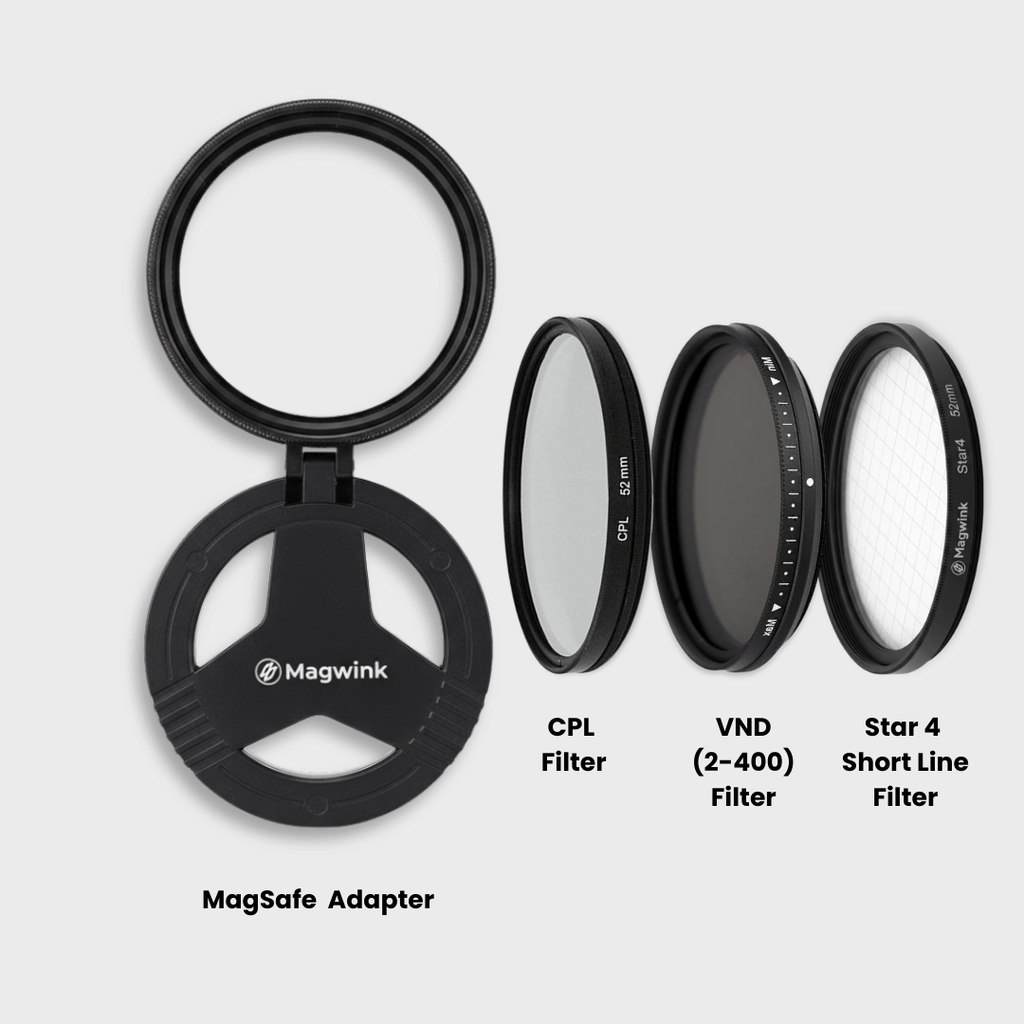 ❤️ MagSafe Camera Filter Kit – Pro Photo & Video Effects