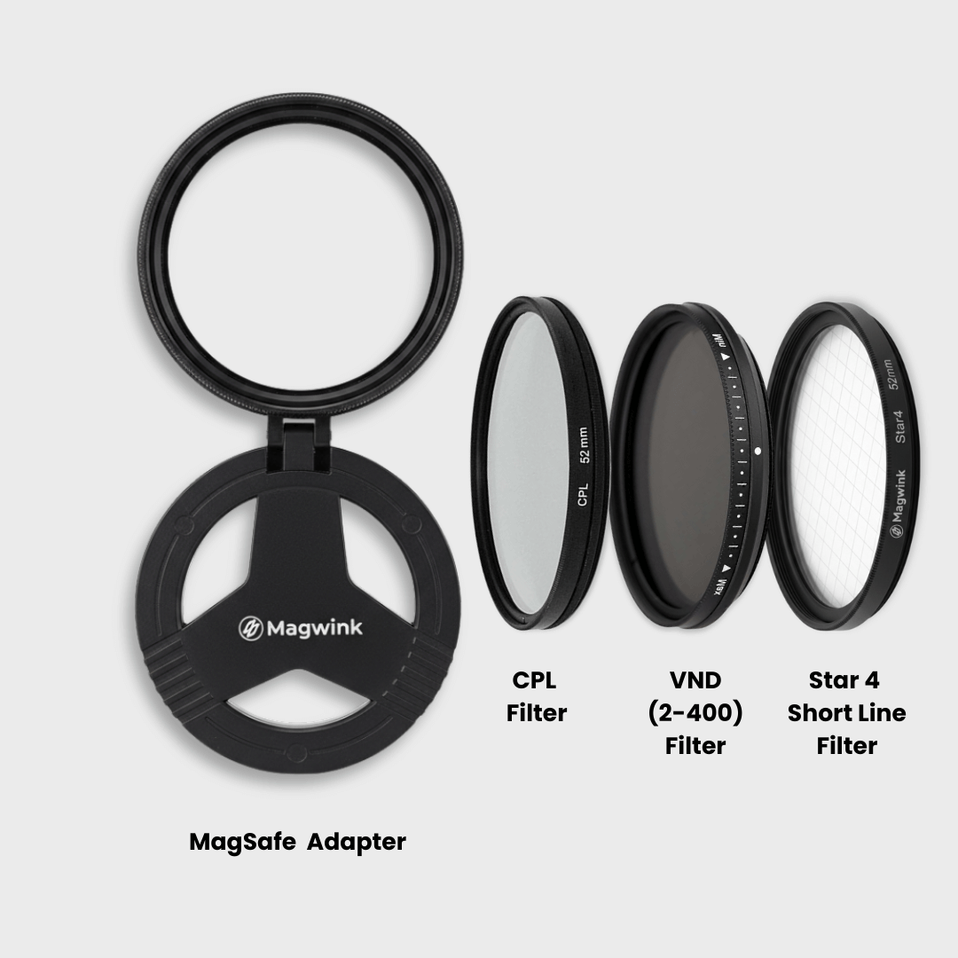 ❤️ MagSafe Camera Filter Kit – Pro Photo & Video Effects