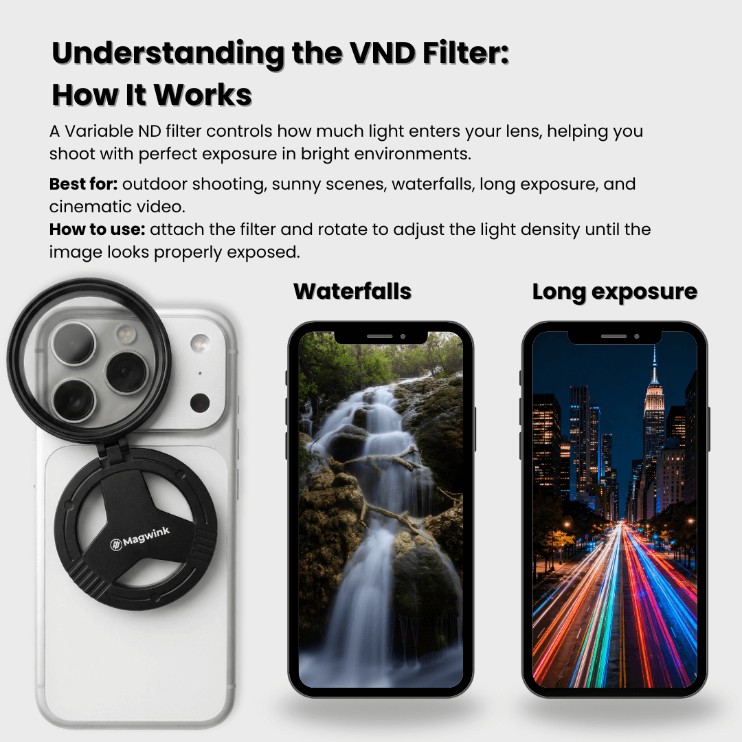 ❤️ MagSafe Camera Filter Kit – Pro Photo & Video Effects