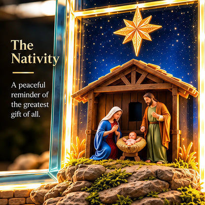 ❤️The Story of Jesus LED Cross Lamp – 6 Sacred Scenes