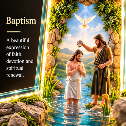 ❤️The Story of Jesus LED Cross Lamp – 6 Sacred Scenes