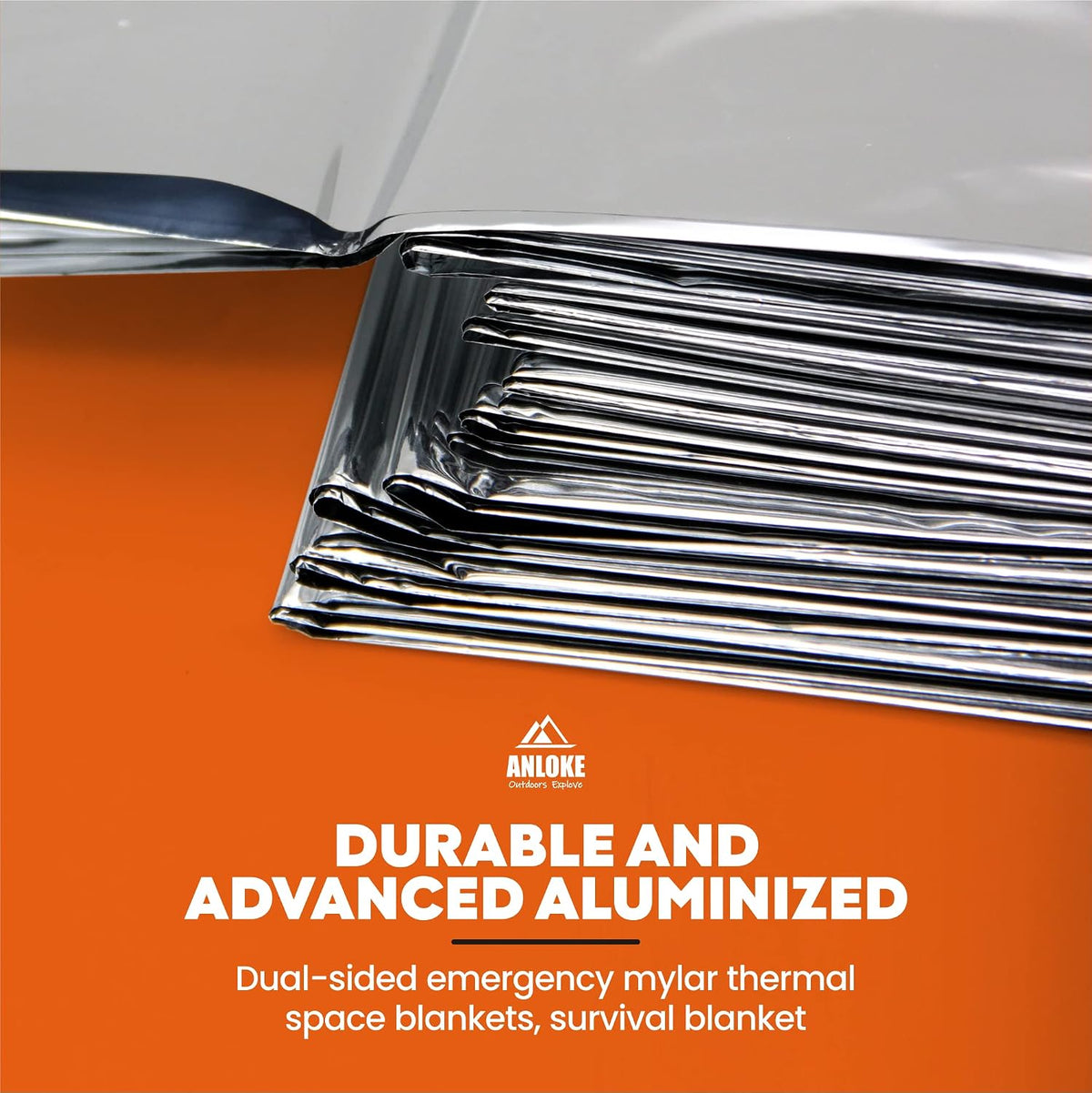 🎉Emergency Blanket Mylar Thermal Blanket(5 Pack) Extra Large Survival Gear
