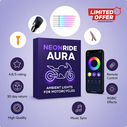 ❤️Motorcycle RGB LED Light Kit – App-Controlled Custom Glow