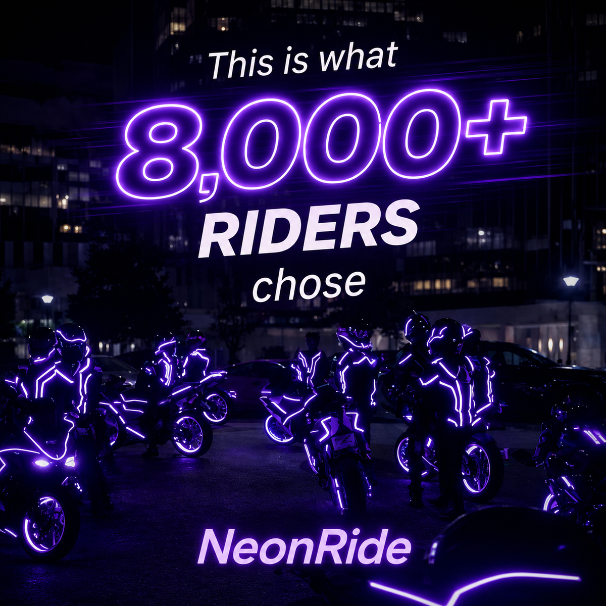 ❤️Motorcycle RGB LED Light Kit – App-Controlled Custom Glow