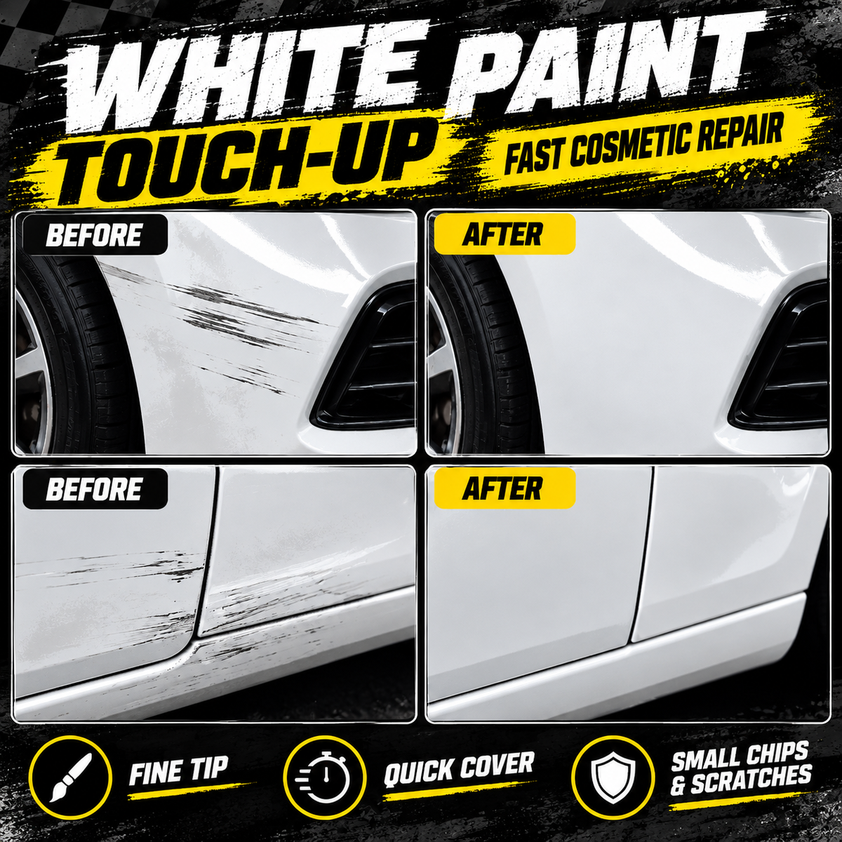 ❤️Multi-Surface Tire Paint Marker – Bold Lettering & Scratch Touch-Up