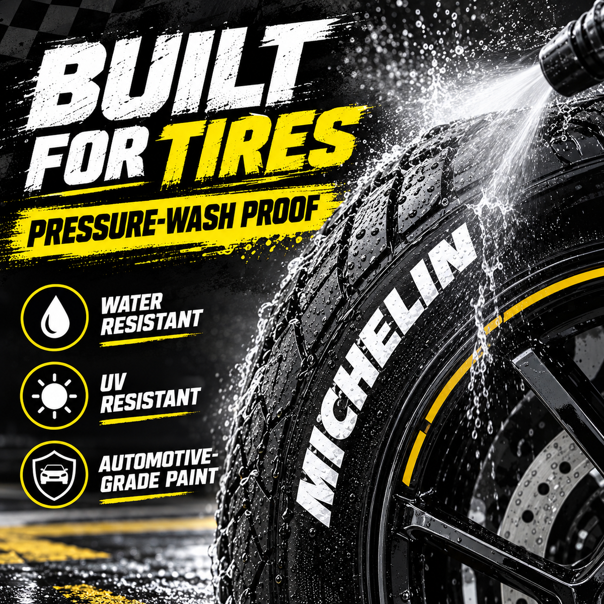 ❤️Multi-Surface Tire Paint Marker – Bold Lettering & Scratch Touch-Up