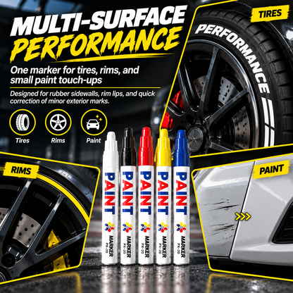 ❤️Multi-Surface Tire Paint Marker – Bold Lettering & Scratch Touch-Up