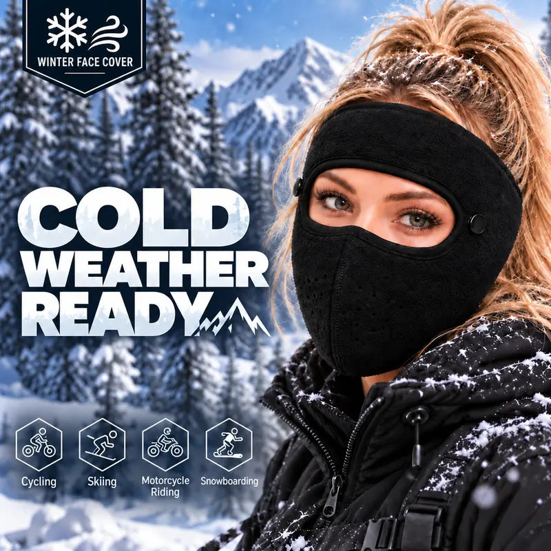 ❤️ 2-Pack Winter Fleece Face Masks with Goggles