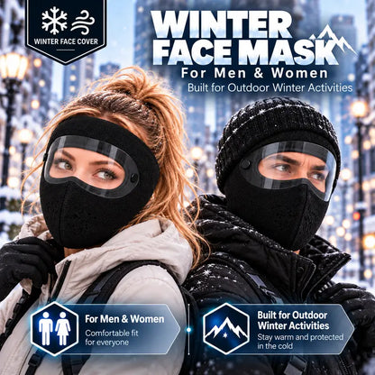 ❤️ 2-Pack Winter Fleece Face Masks with Goggles