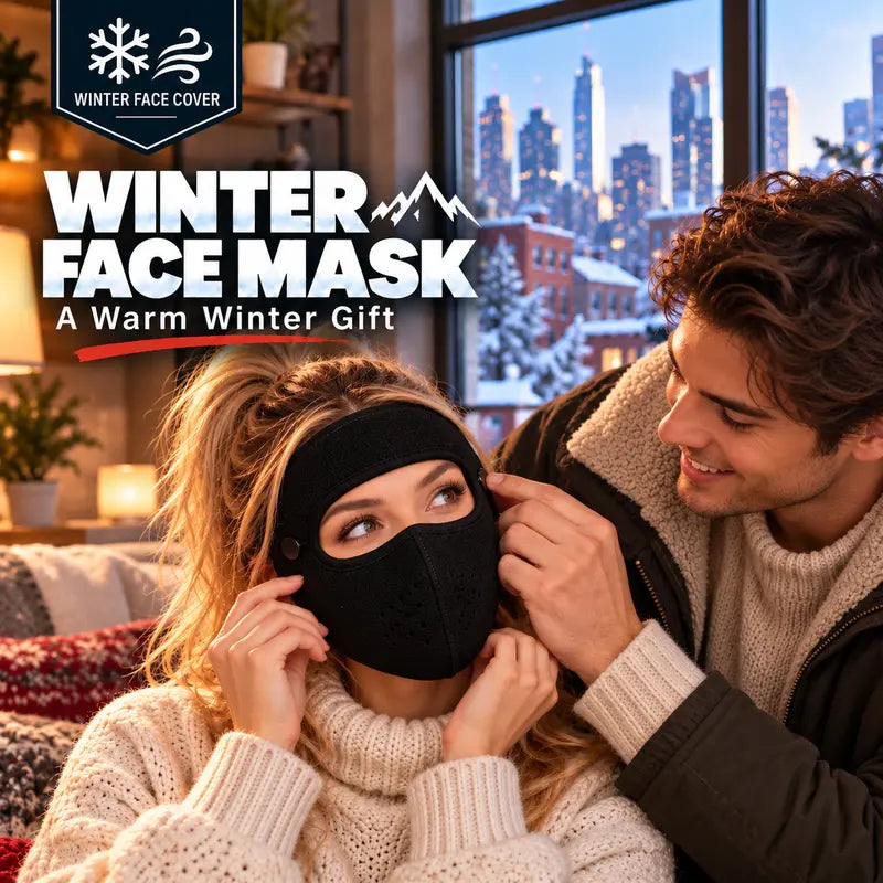 ❤️ 2-Pack Winter Fleece Face Masks with Goggles