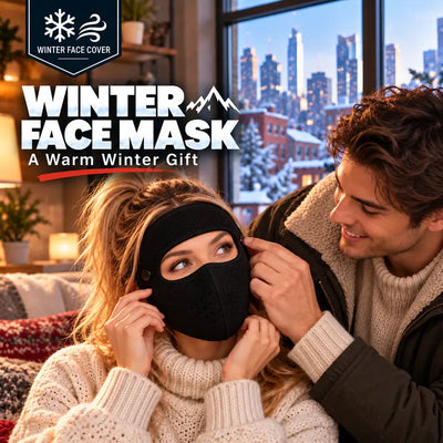 ❤️ 2-Pack Winter Fleece Face Masks with Goggles