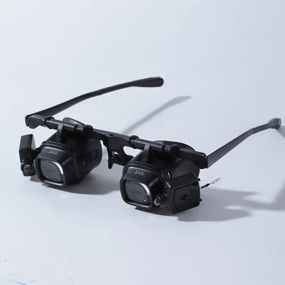 ❤️LED Headband Magnifier – Adjustable 2X–24X Magnification