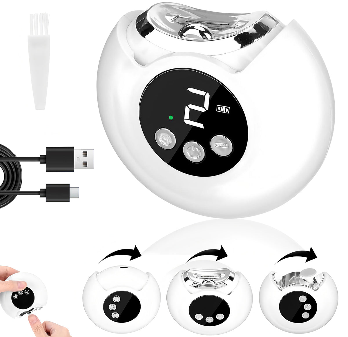 ❤️3-in-1 Electric Nail Clipper with Nail File