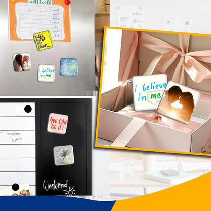 ❤️DIY Acrylic Photo Magnets – 2×2" Clear Magnetic Frames