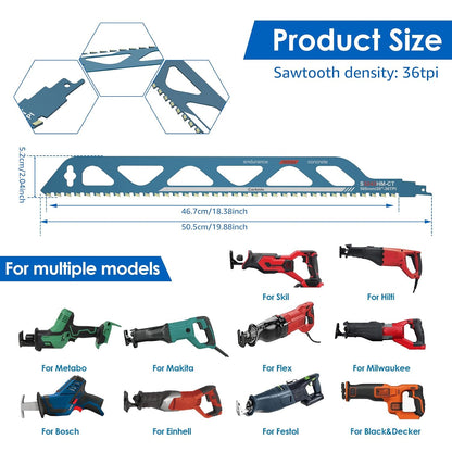 🎉Carbide-Tipped Reciprocating Saw Blade for Brick & Masonry