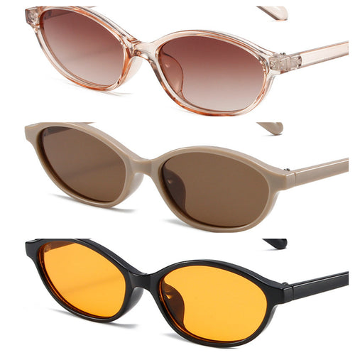 3PCS Retro Oval Sunglasses Set – Vintage Y2K Cat Eye Sunglasses for Women 😎✨