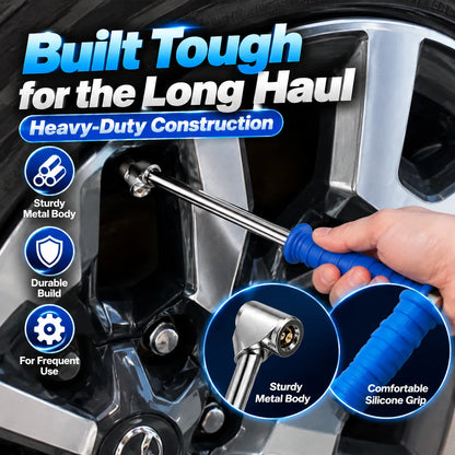 🎁16" Dual-Head Tire Air Chuck – Extended Reach Inflation Tool