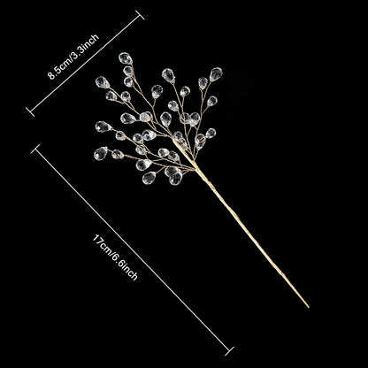Jeweled Pearl Christmas Star Picks for Holiday Décor
