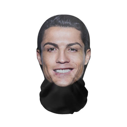3Pcs Funny Printed Full Face Mesh Mask – Breathable Cosplay Hood for Parties & Street Style