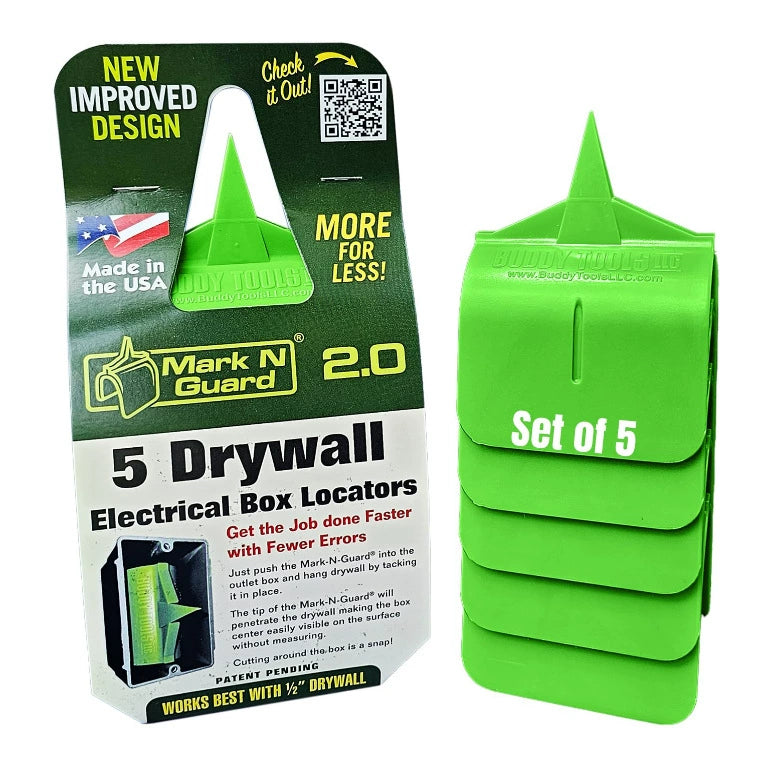 🎁5-Piece Drywall Electrical Box Locator &amp; Wire Protection Tool Set