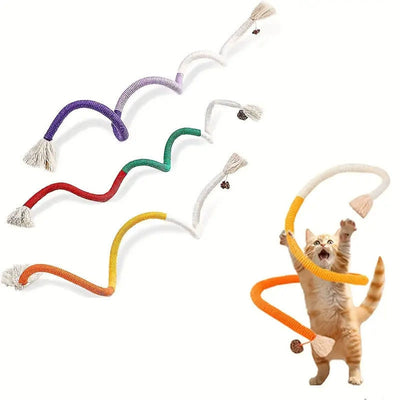 3pcs Interactive Cat Chew Rope Toys for Dental Care &amp; Play