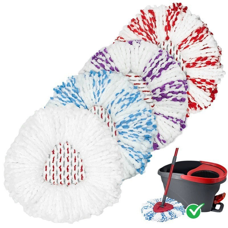 Upgraded Spin Mop Replacement Head with Built-in Scrub Pad