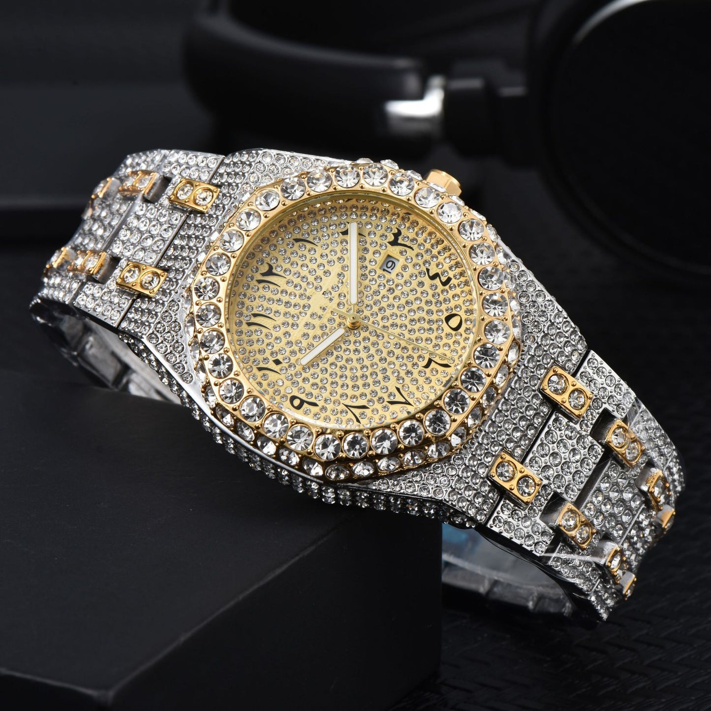 Men's Luxury Automatic Diamond Accent Watch
