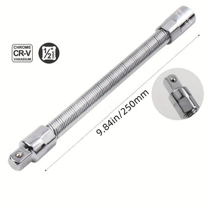 🔧👨‍🔧Flexible Socket Extension Rod, Bendable Wrench Extender for Auto Mechanics