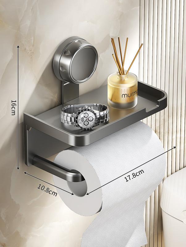 Toilet Paper Holder with Shelf