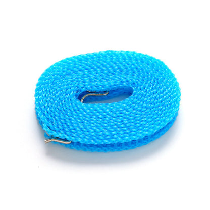 3 Pack Adjustable Windproof Clothesline – 5m (197in) Portable Laundry Drying Rope for Indoor & Outdoor Use