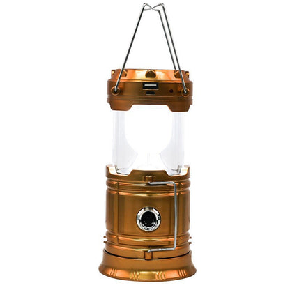 Solar Rechargeable Camping Lantern – LED Emergency Light with Magnetic Base & Hanging Hook 🔦