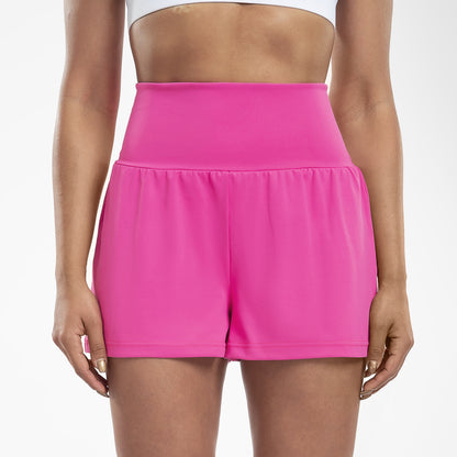 👟 Super High Waisted Back Pocket & Side Hidden Pocket 2-in-1 Yoga Shorts 3" Set