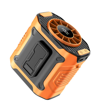 Portable Waist Fan Clip On, Wearable Personal Neck Cooling Fan with [100-Speed] Stepless Airflow